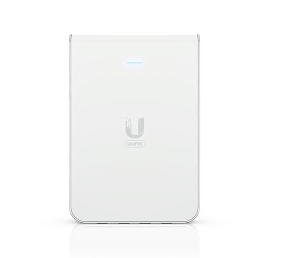 Ubiquiti UniFi Wi-Fi 6 In-Wall Wall-mounted Access Point with a Built-in PoE Switch (U6-IW)