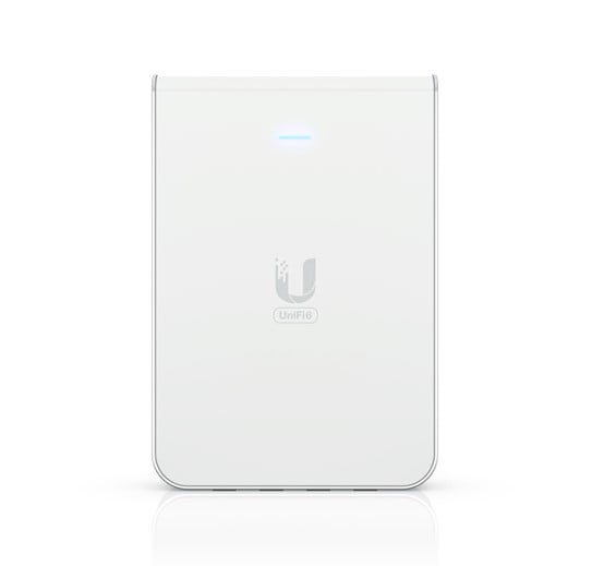 Ubiquiti UniFi Wi-Fi 6 In-Wall Wall-mounted Access Point with a Built-in PoE Switch (U6-IW)