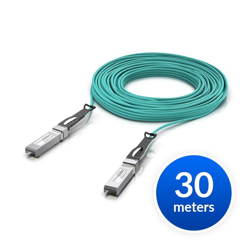 Ubiquiti 10 Gbps Long-Range DAC (UACC-AOC-SFP10-30M)