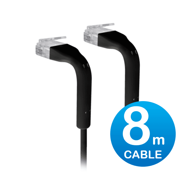 UniFi Patch Cable 8m Black (U-CABLE-PATCH-8M-RJ45-BK)