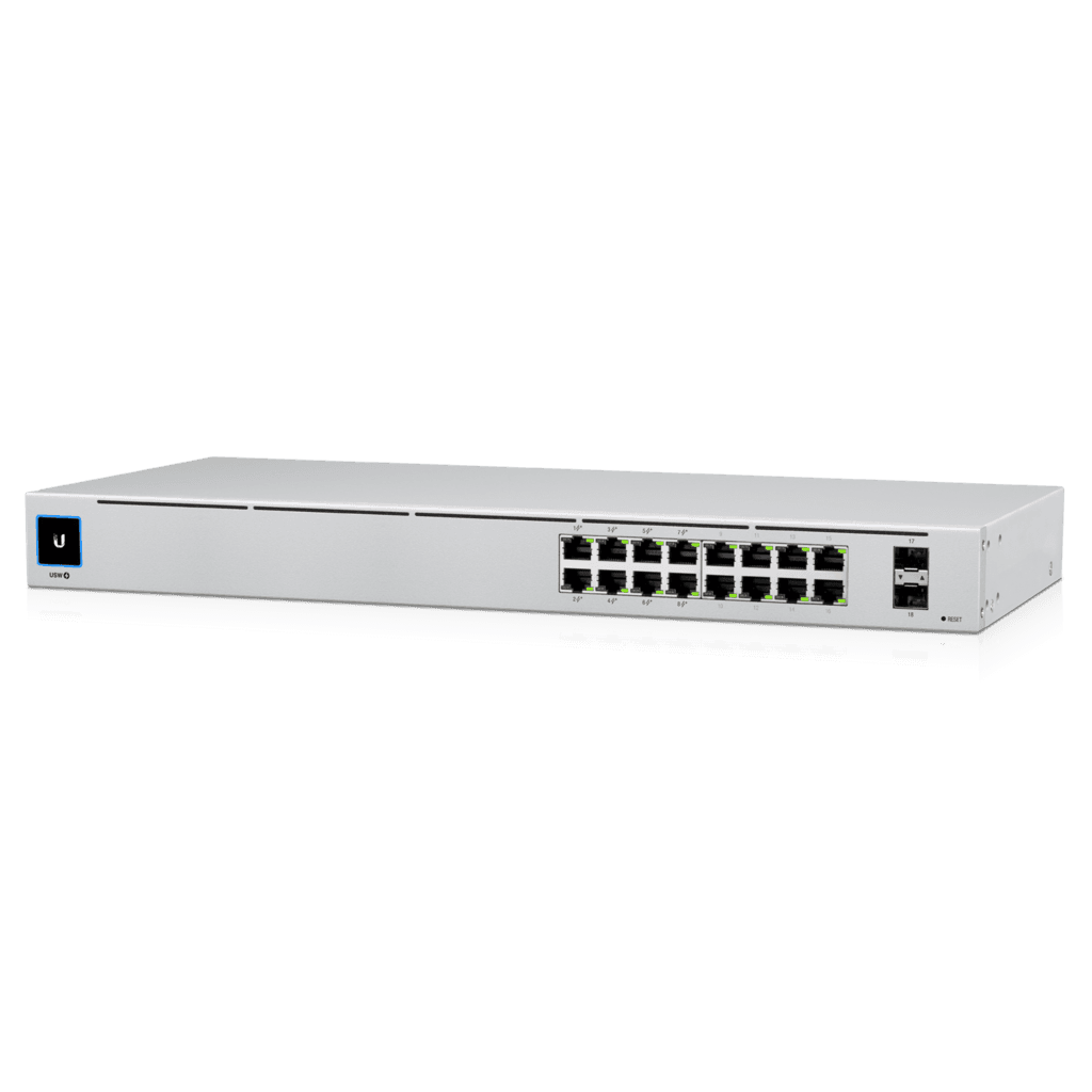 Ubiquiti UniFi 16-port Managed Gigabit Switch - 8x PoE+ Ports (USW-16-POE)