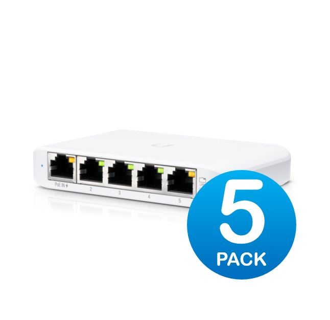 Ubiquiti USW Flex Mini 5 Pack - Managed (USW-Flex-Mini-5)